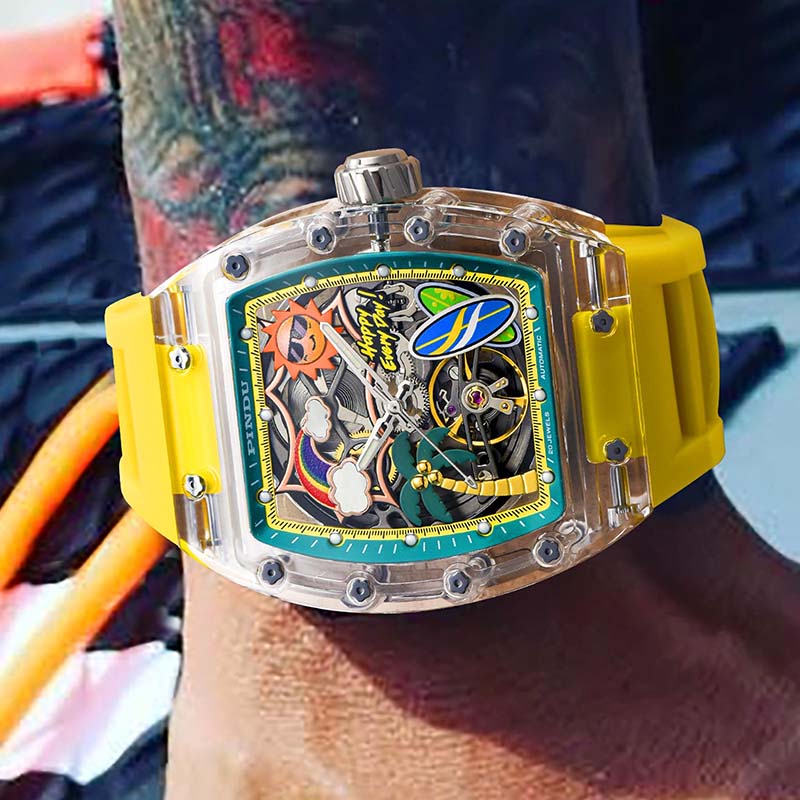 Cool Summer Sun-Kissed Transparency Watch