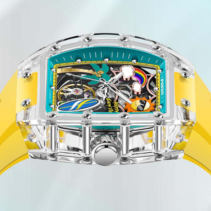 Cool Summer Sun-Kissed Transparency Watch