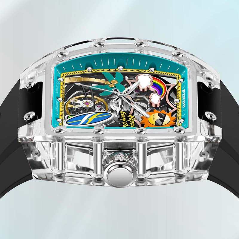 Cool Summer Sun-Kissed Transparency Watch