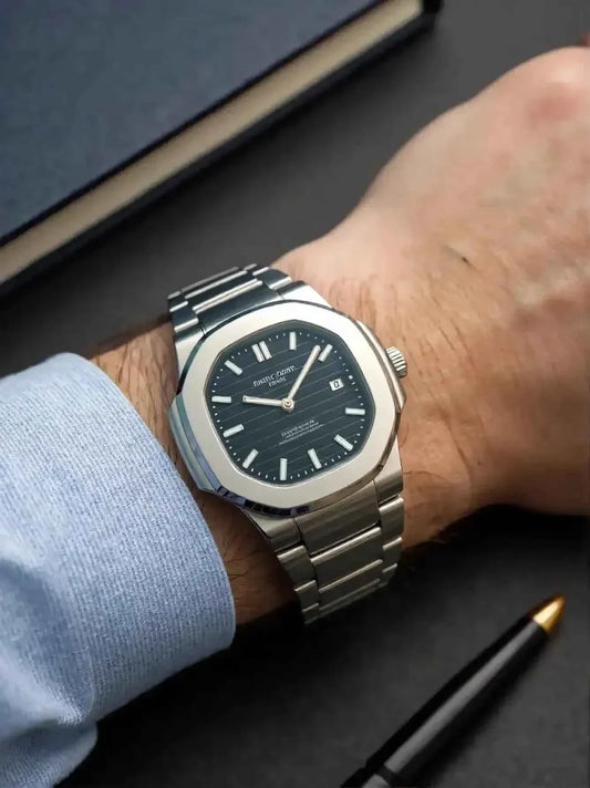 Imperial Noir – Signature Stainless Steel Watch for Men